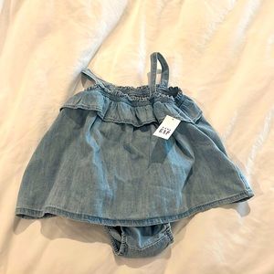 Baby Gap Chambray Jean 2 piece set